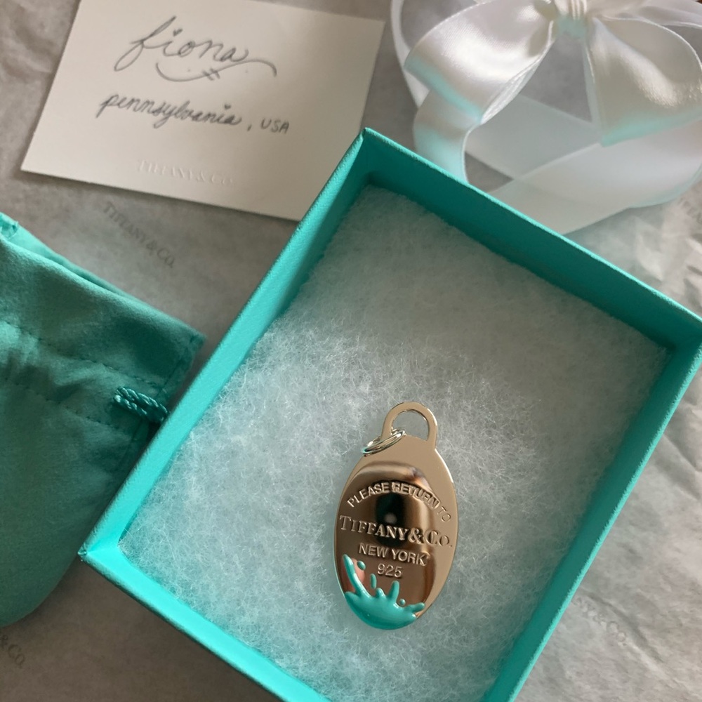 TIFFANY COLOR SPLASH OVAL PENDANT